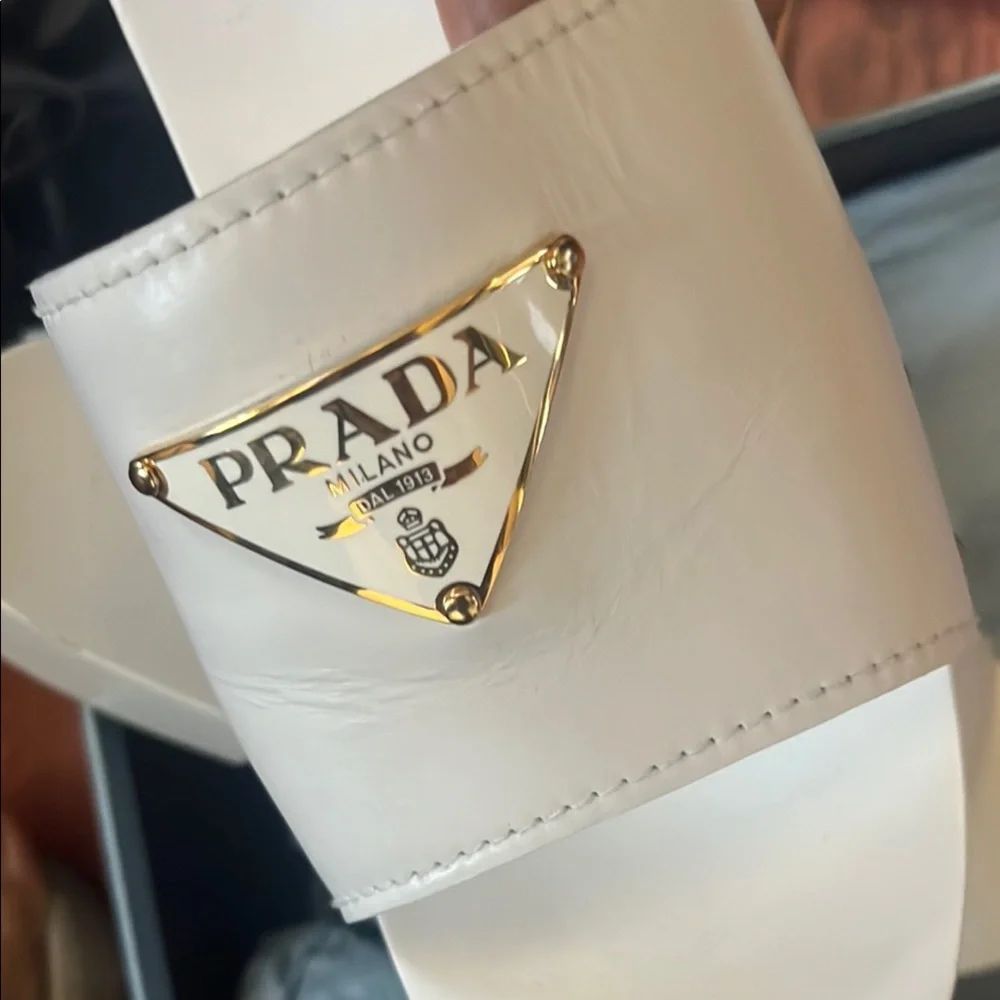 Prada Milano White Clogs Mules - Picture 8 of 10